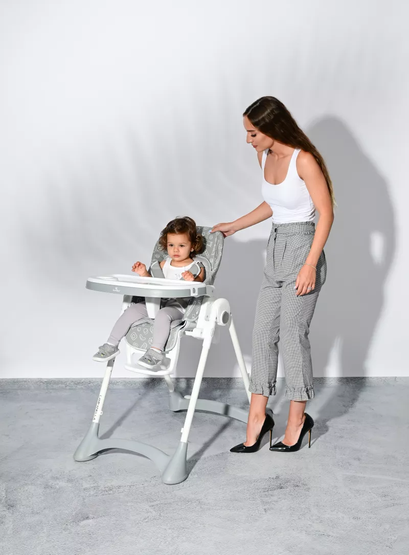 Scaun de masa, Campanella, reglabil, 6-36 luni, White Fluff 3