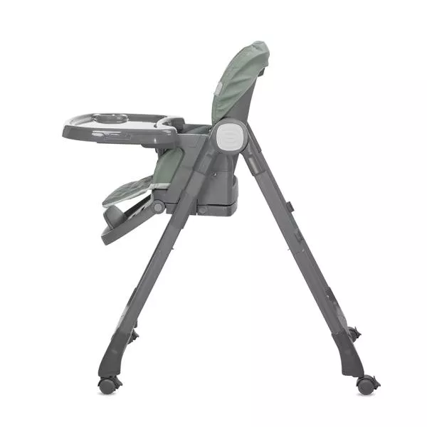 Scaun de masa inalt pentru copii 3 in 1, Chef, reglabil mutiple pozitii, Green Leather 4