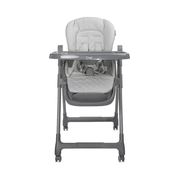 Scaun de masa inalt pentru copii 3 in 1, Chef, reglabil mutiple pozitii, Grey Leather 3