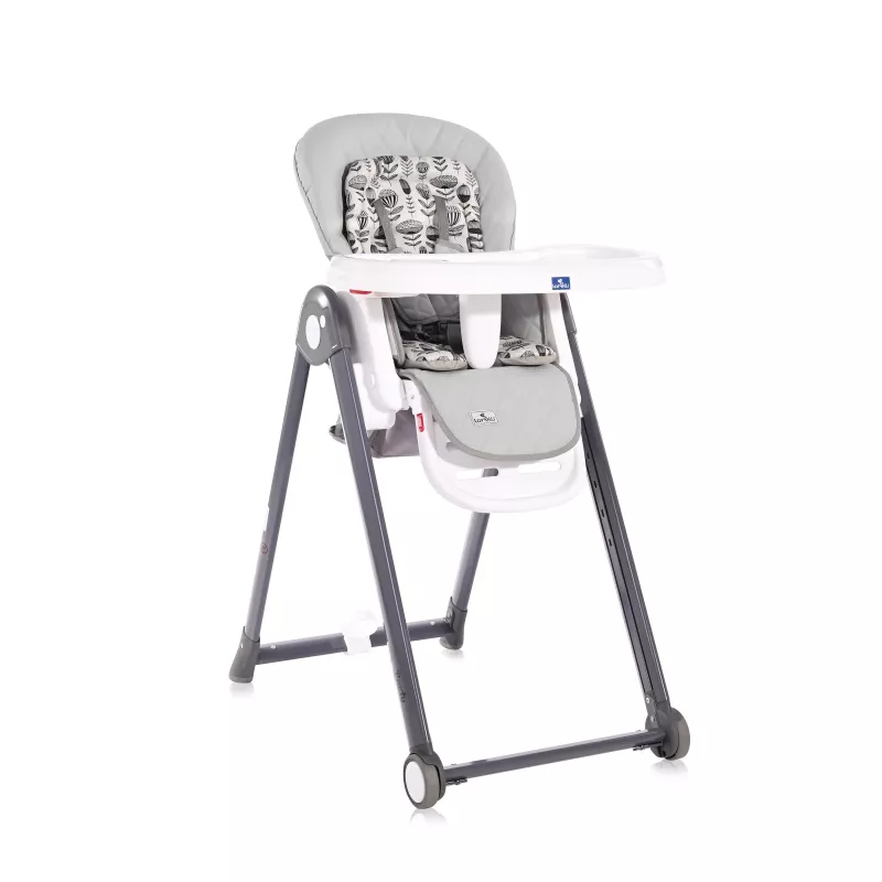 Scaun de masa Party, spatar reglabil, cadru aluminiu, pliere compacta, Gri Cool Leather 1