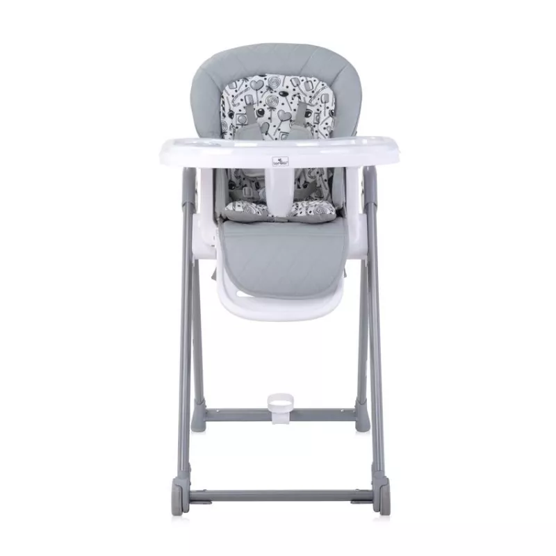 Scaun de masa Party, spatar reglabil, cadru aluminiu, pliere compacta, Gri Cool Leather 2