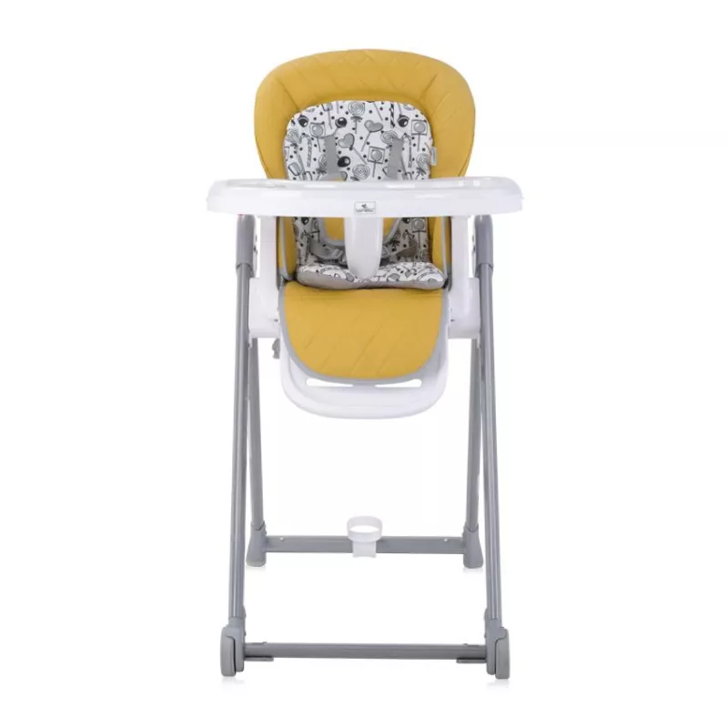 Scaun de masa Party, spatar reglabil, cadru aluminiu, pliere compacta, Galben Leather 2
