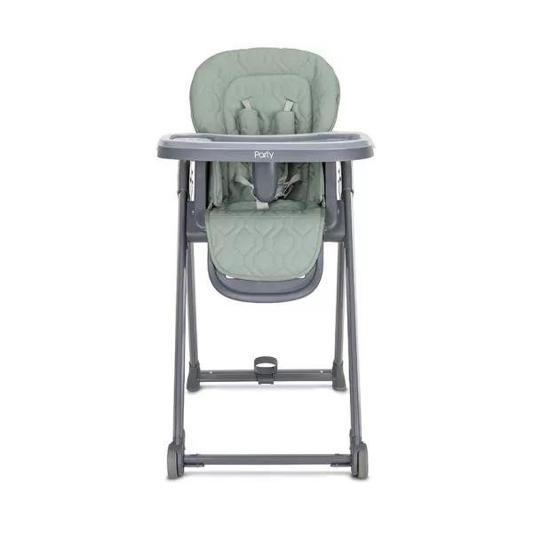 Scaun de masa, Party, reglabil, cadru usor din aluminiu, 6 luni+, Green Leather 2