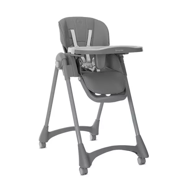 Scaun de masa pentru copii, Tummy Time, reglabil multiple pozitii, roti din silicon, Grey 1