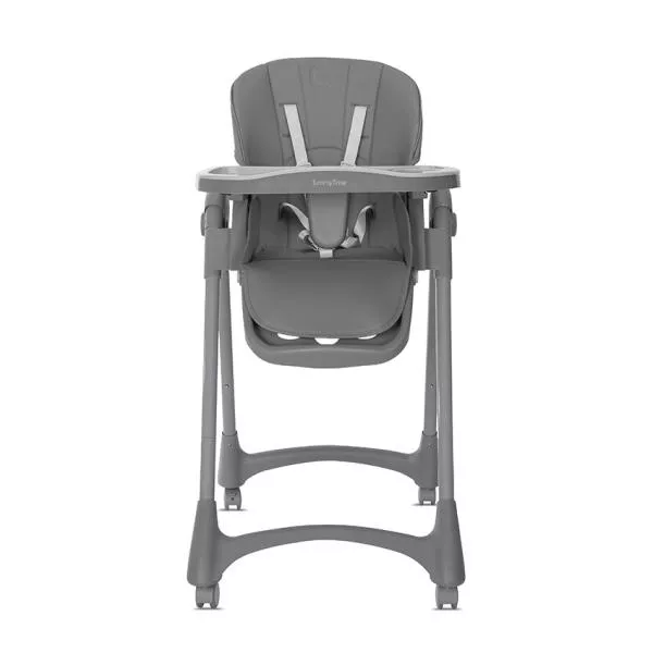 Scaun de masa pentru copii, Tummy Time, reglabil multiple pozitii, roti din silicon, Grey 2
