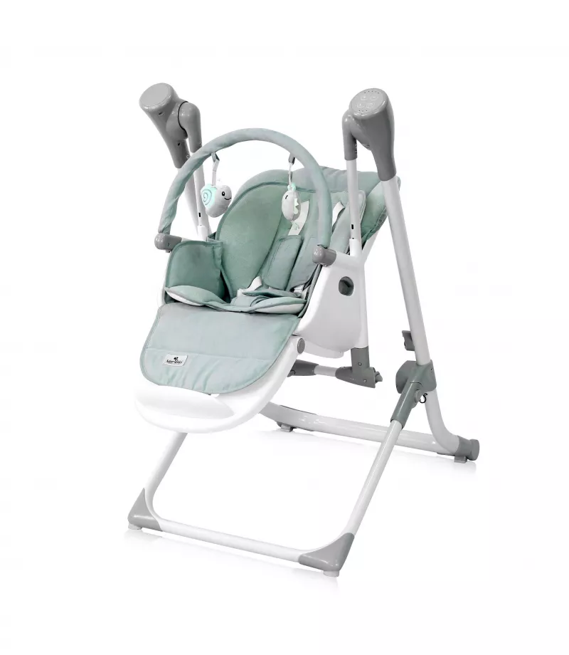 Scaun de masa si leagan electric, Ventura, Frosty Green Stars 4