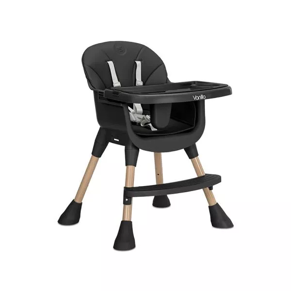 Scaun inalt de masa, Lorelli, Vanilla, 3 in 1, de la 6 luni pana la 6 ani (26kg), Black 5