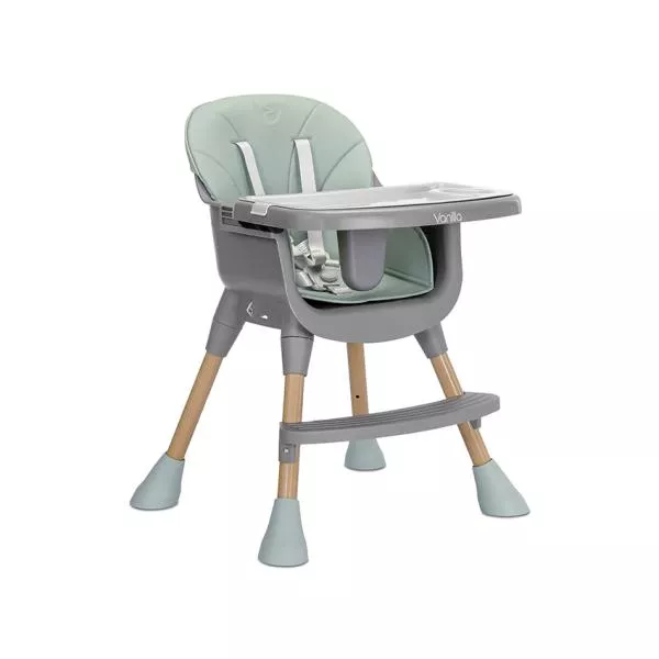 Scaun inalt de masa, Vanilla, 3 in 1, de la 6 luni pana la 6 ani (26kg), Green 5