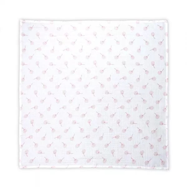 Scutec pled muselina, 80 x 80 cm, Rose Floral 1