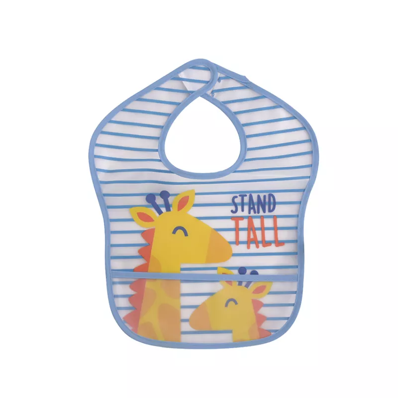 Set 2 bavete impermeabile peva, 28,5 x 36 cm, inchidere cu banda velcro, baietei 2