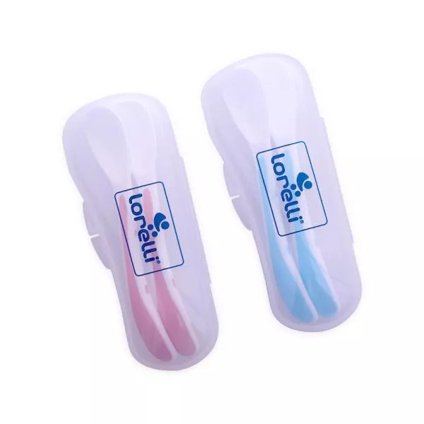 Set 2 lingurite cu suport, Pink 2