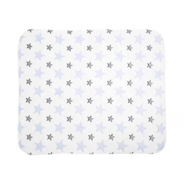 Set 2 piese, paturica moale 90 x 75 cm, pernuta in forma de ursulet 45 x 30 cm, Poffy, 0 luni+, Blue 4