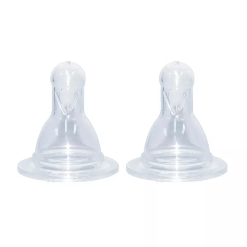 Set 2 tetine silicon, Large, 6 luni+ 1