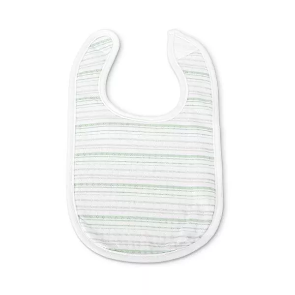 Set 3 bavete bumbac pentru nou-nascut, inchidere cu velcro, potrivit pentru hranire si in perioada eruptiei dentare, 0 luni+, White 4
