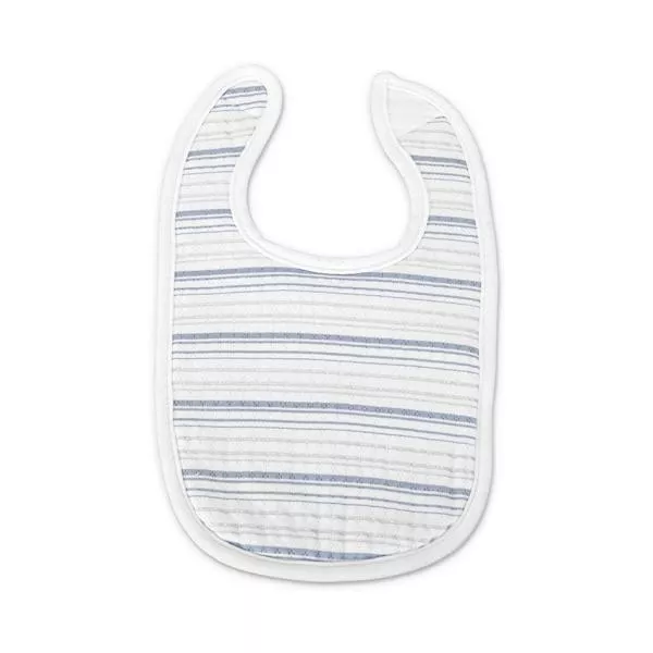 Set 3 bavete bumbac pentru nou-nascut, inchidere cu velcro, potrivit pentru hranire si in perioada eruptiei dentare, 0 luni+, Blue 4