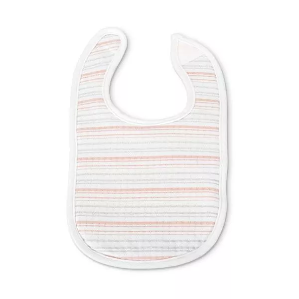 Set 3 bavete bumbac pentru nou-nascut, inchidere cu velcro, potrivit pentru hranire si in perioada eruptiei dentare, 0 luni+, Pink 4
