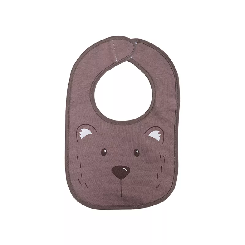 Set 3 bavete bumbac si peva, 30 x 19 cm, inchidere cu banda velcro, unisex 3