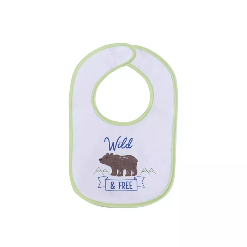 Set 3 bavete bumbac si peva, 30 x 19 cm, inchidere cu banda velcro, unisex 4