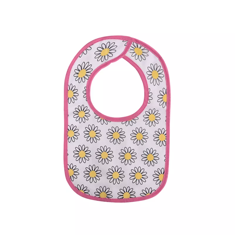 Set 3 bavete bumbac si peva, 30 x 19 cm, inchidere cu banda velcro, fetite 4