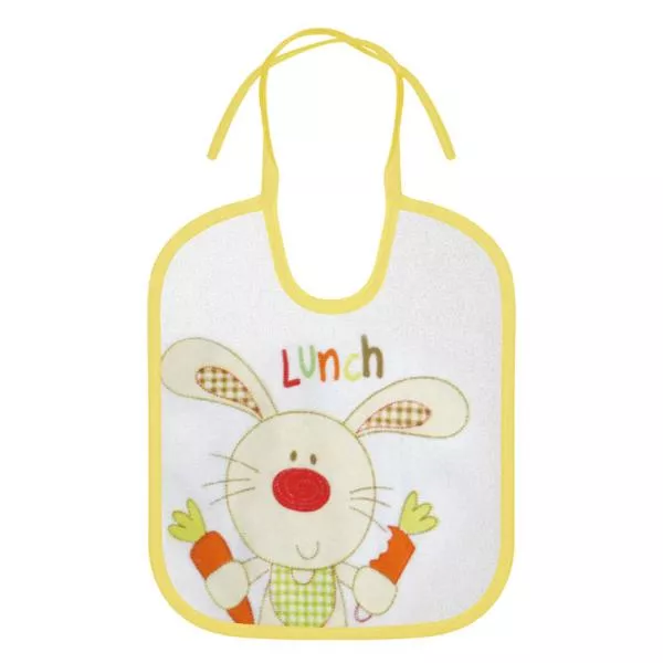 Set 3 bavete nou-nascut, small, bumbac, inchidere cu snur 2