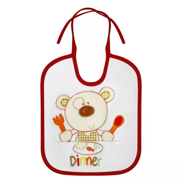 Set 3 bavete nou-nascut, small, bumbac, inchidere cu snur 3