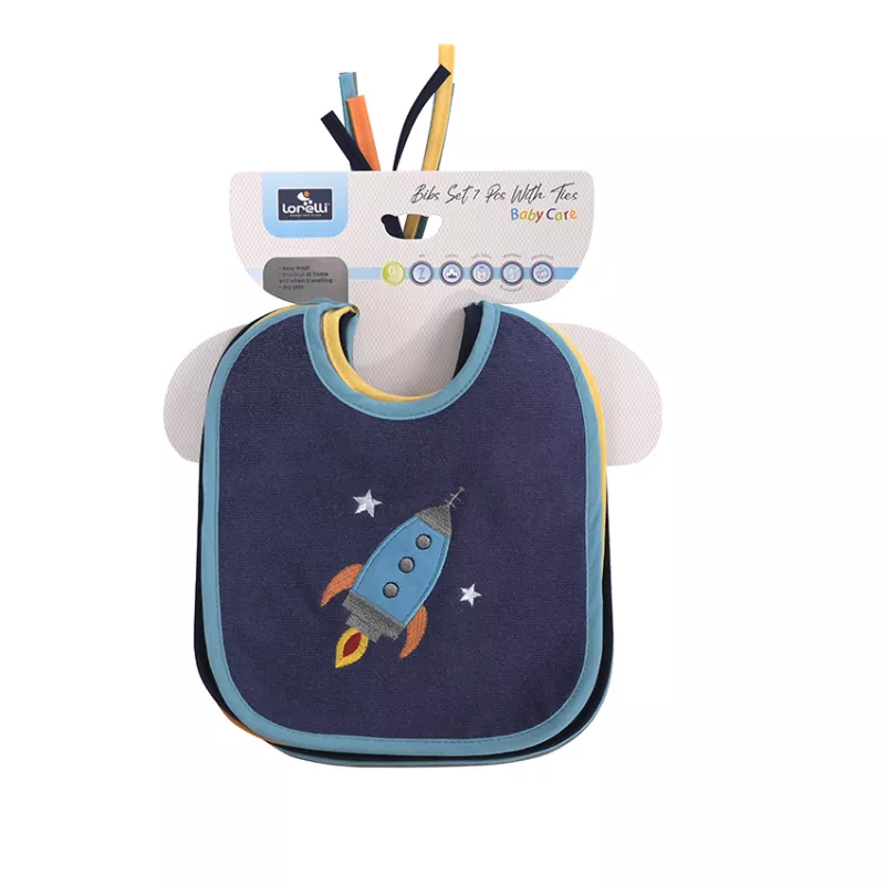 Set 7 bavete bumbac, 23 X 20 cm, inchidere cu snur, baietei 9