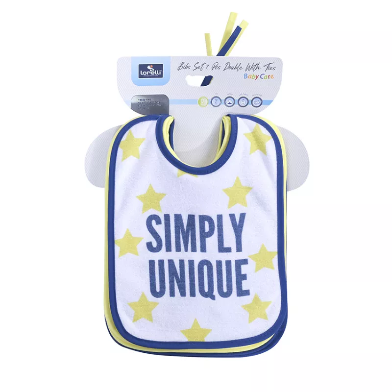 Set 7 bavete, bumbac ambele fete, 20 X 25,5 cm, inchidere cu snur, unisex 9