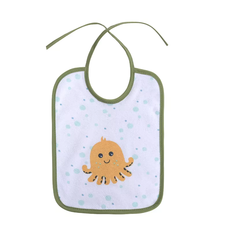 Set 7 bavete, bumbac ambele fete, 20 X 25,5 cm, inchidere cu snur, baietei 6