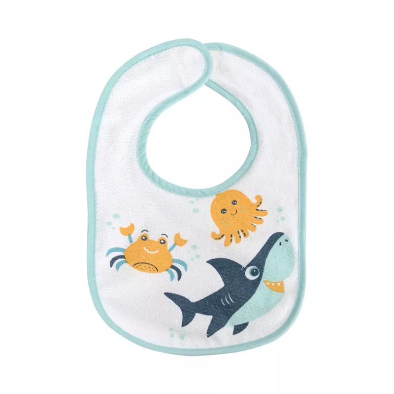 Set 7 bavete bumbac si peva, 30 x 19 cm, inchidere cu banda velcro, unisex 2