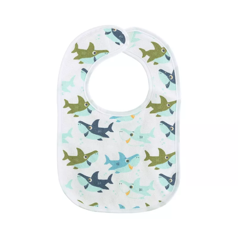 Set 7 bavete bumbac si peva, 30 x 19 cm, inchidere cu banda velcro, unisex 5