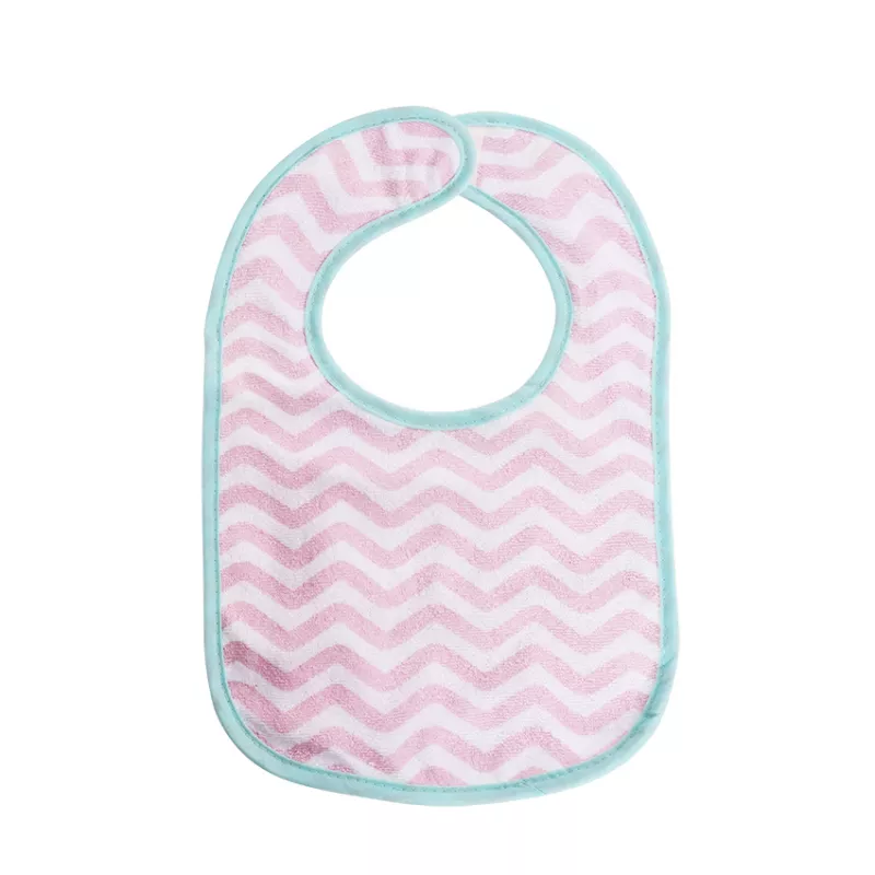 Set 7 bavete bumbac si peva, 30 x 19 cm, inchidere cu banda velcro, fetite 2