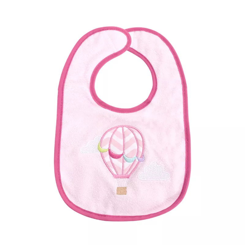 Set 7 bavete bumbac si peva, 30 x 19 cm, inchidere cu banda velcro, fetite 3