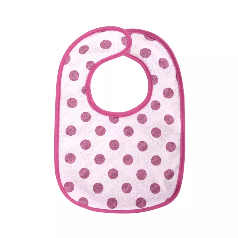 Set 7 bavete bumbac si peva, 30 x 19 cm, inchidere cu banda velcro, fetite 8