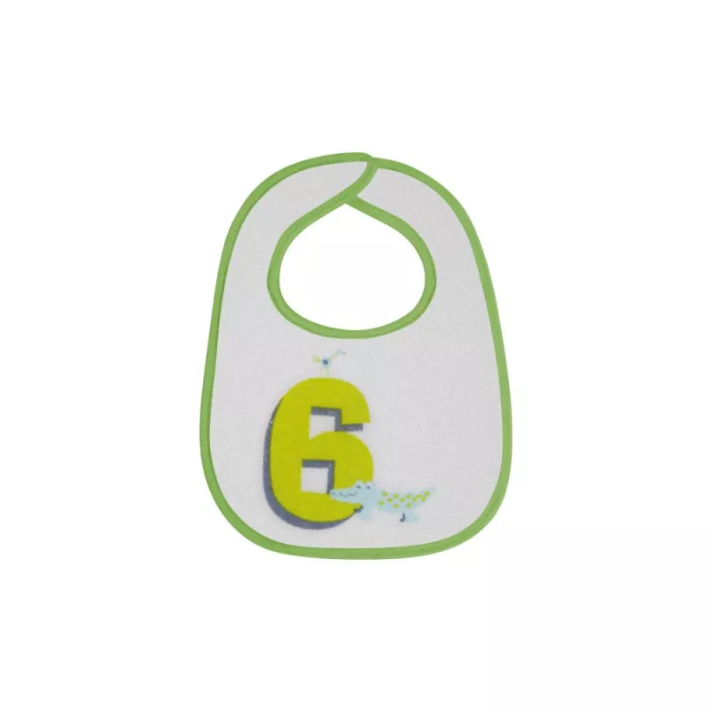 Set 7 bavete,  small, bumbac, inchidere cu arici Boy 6