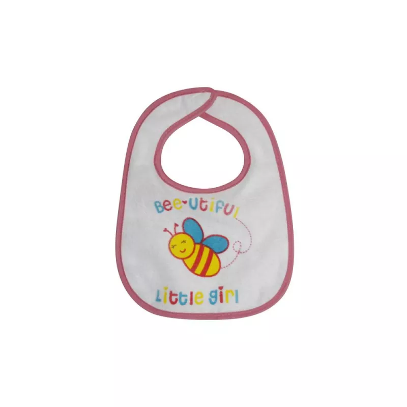 Set 7 bavete,  small, bumbac, inchidere cu arici Girl 2