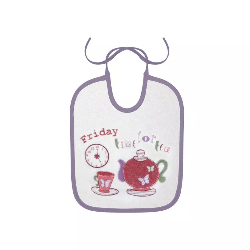 Set 7 bavete zilele saptamanii, small, bumbac, inchidere cu snur, Girl 6