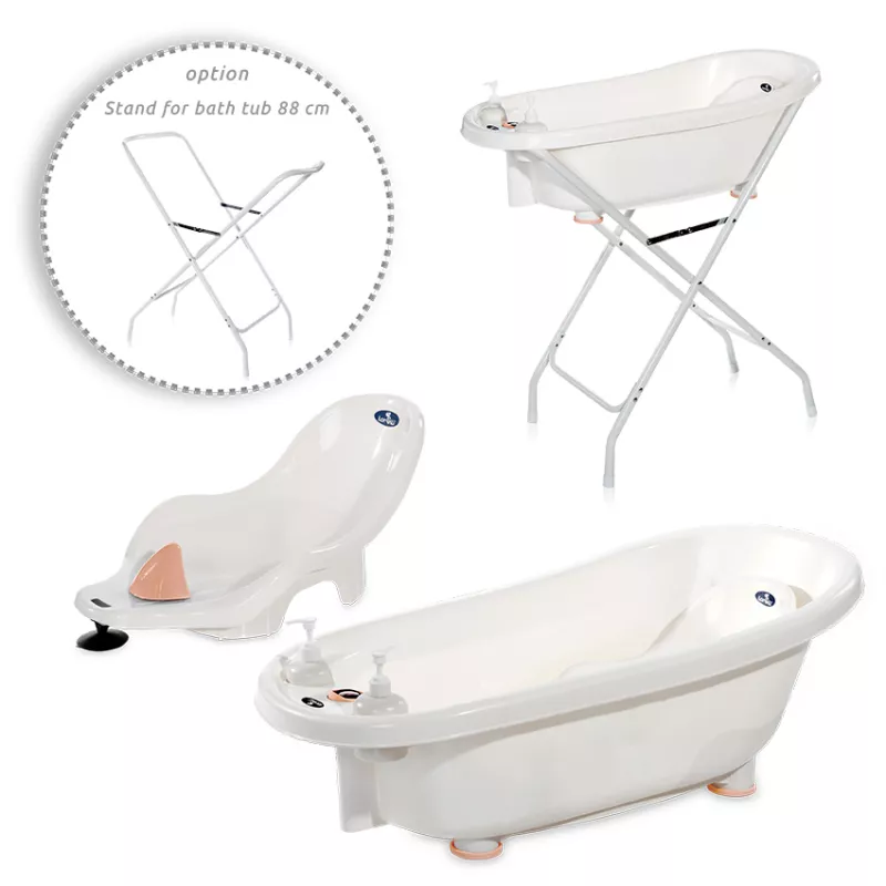 Set cadita 88 cm cu termometru, reductor si accesorii, Pink 1