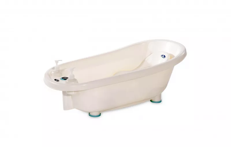 Set cadita 88 cm cu termometru, reductor si accesorii, White Blue 2