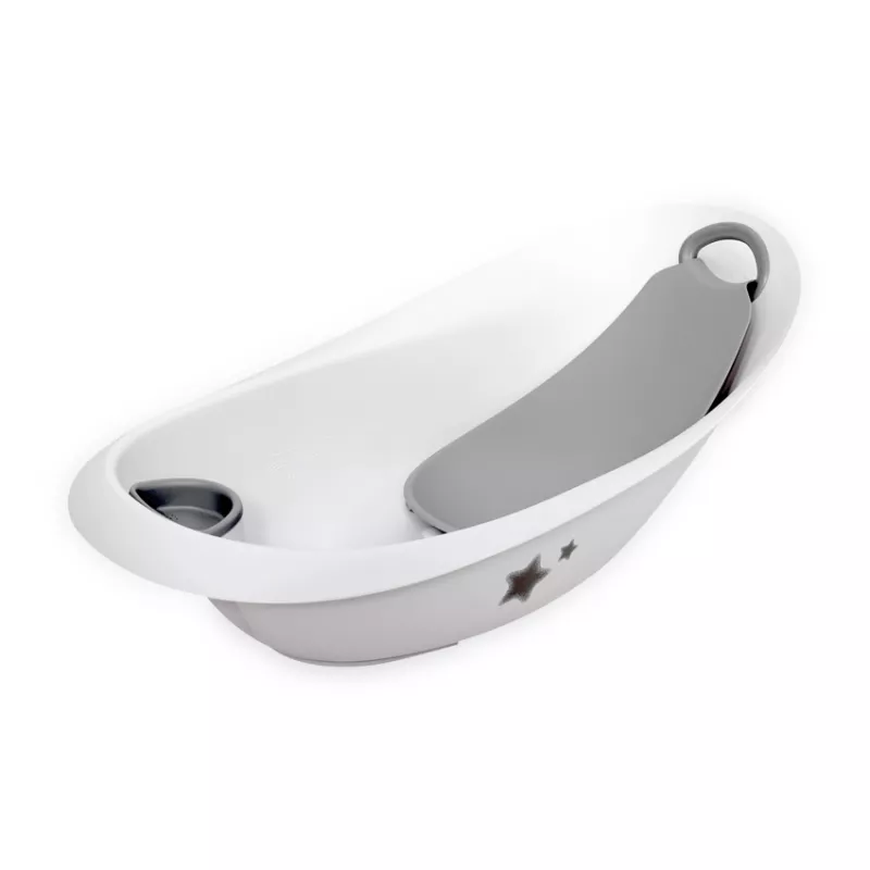 Set cadita cu reductor si suport accesorii, detasabile, Luxe Stars White 1