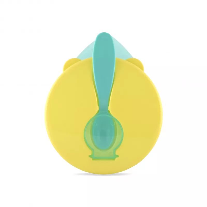 Set castron cu capac si lingurita, Green 3