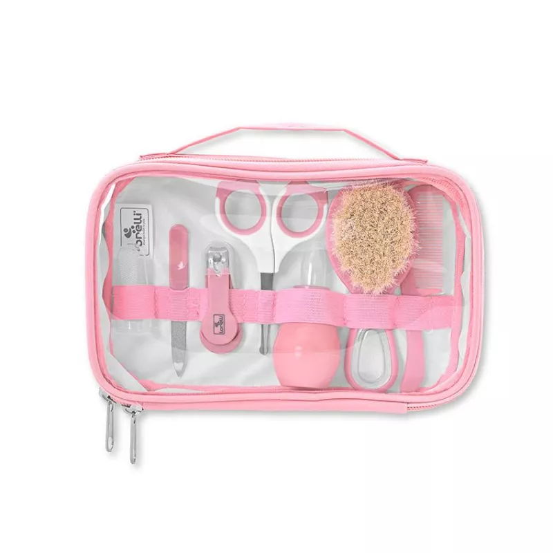Set de ingrijire bebelusi, 7 produse esentiale, 0 luni+, Pink 1