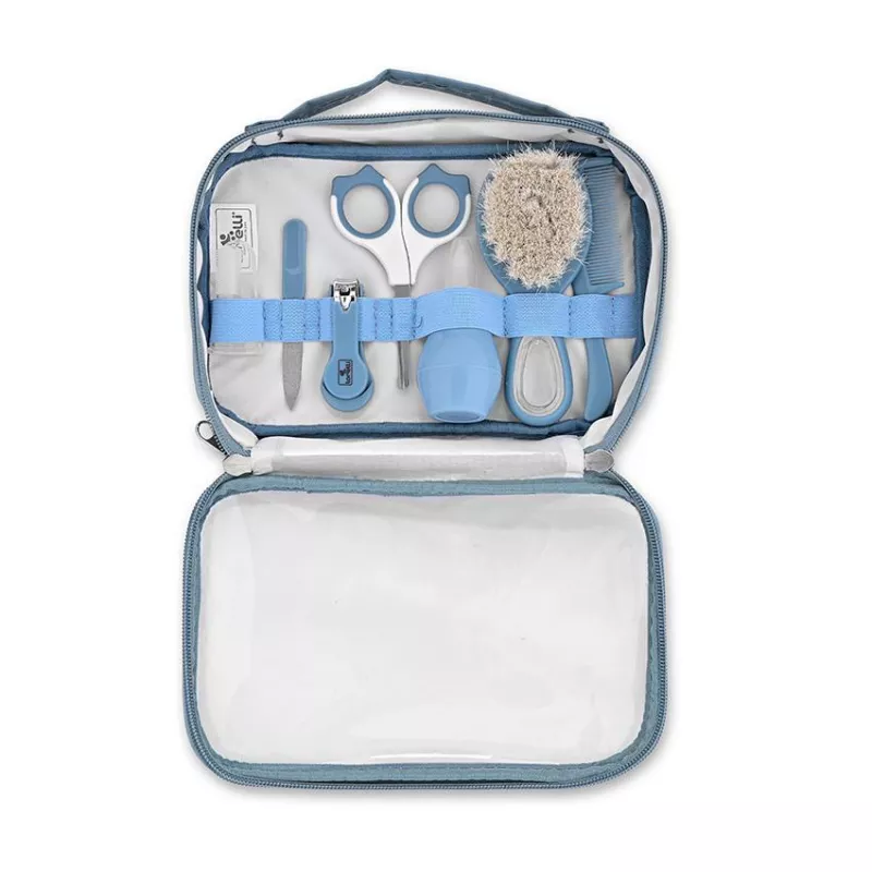 Set de ingrijire bebelusi, 7 produse esentiale, 0 luni+, Blue 2