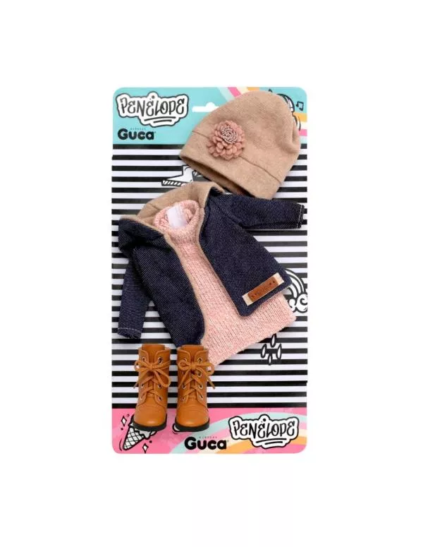 Set imbracaminte pentru papusa Penelope, 33 cm, modele asortate, cu accesorii 2