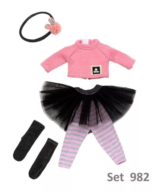 Set imbracaminte pentru papusa Penelope, 33 cm, modele asortate, cu accesorii 5