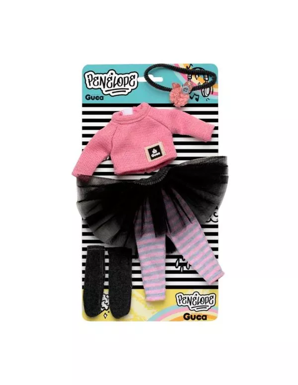 Set imbracaminte pentru papusa Penelope, 33 cm, modele asortate, cu accesorii 6