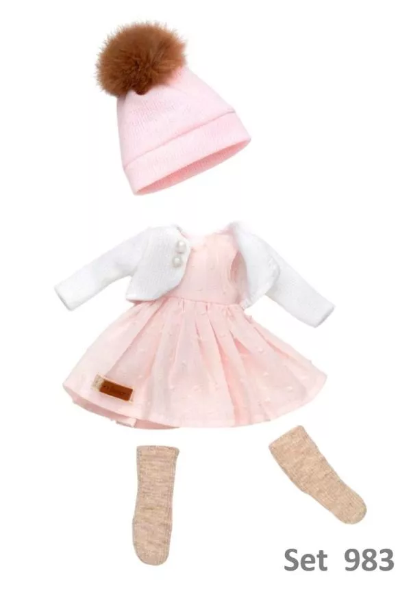 Set imbracaminte pentru papusa Penelope, 33 cm, modele asortate, cu accesorii 7