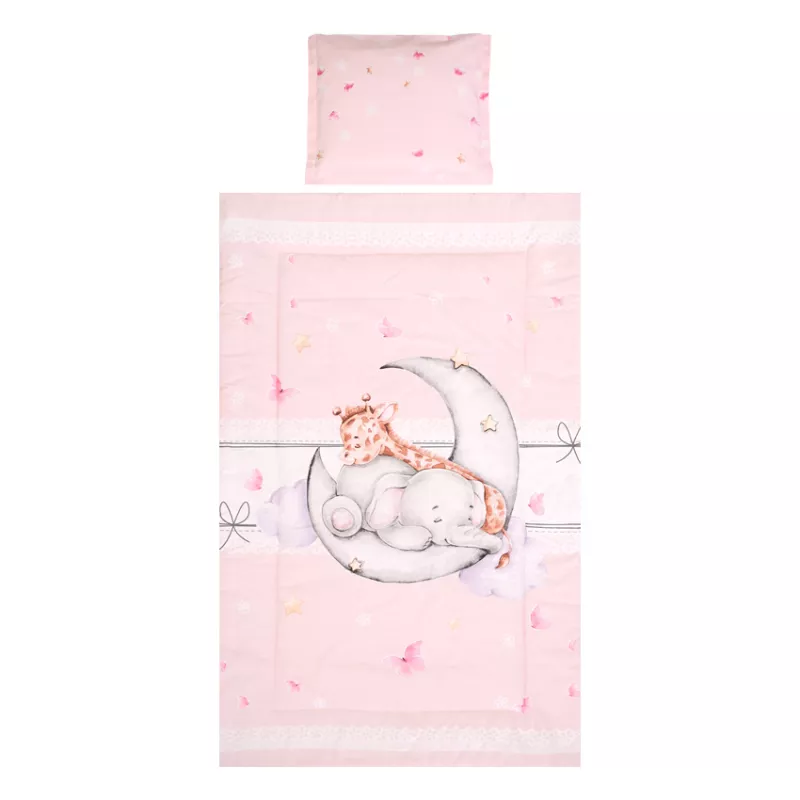 Set lenjerie pat 3 piese, bumbac ranforce, Cosy, Butterflies Pink 1