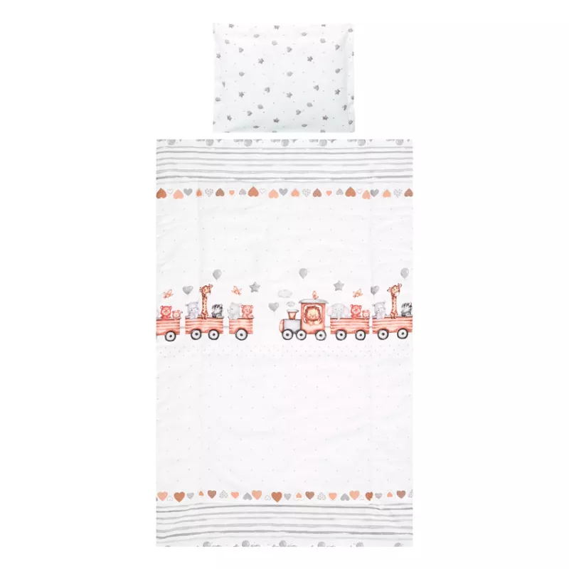 Set lenjerie pat 3 piese, bumbac ranforce, Cosy, Grey Train 1