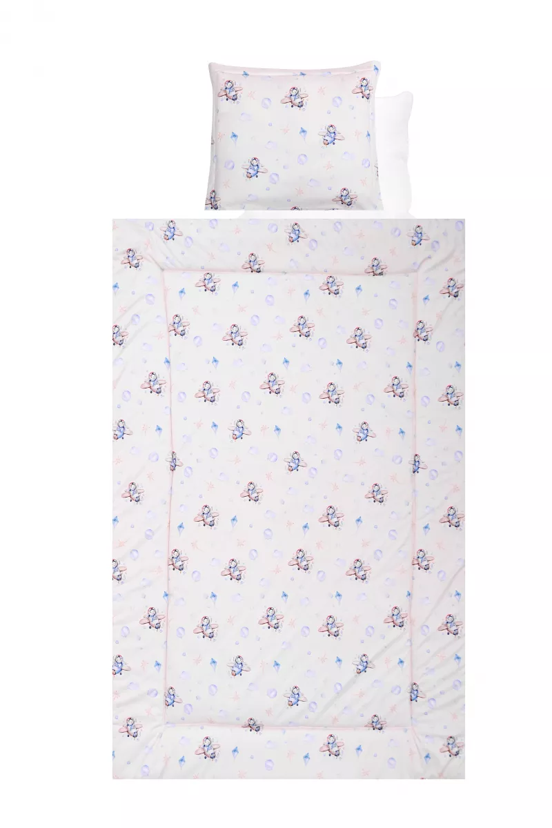 Set lenjerie pat 4 piese, bumbac ranforce, Blue Aeroplane 1