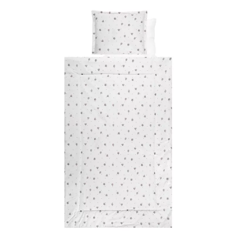 Set lenjerie pat 4 piese, bumbac ranforce, Grey Train 2